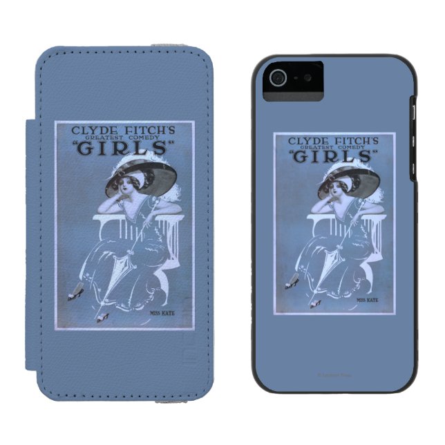 Clyde Fitchs mest underbar komedi, "flicka" Incipio iPhone Wallet Skal (Sida vid Sida)