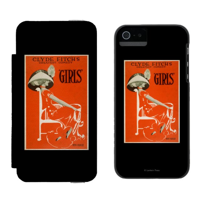 Clyde Fitchs mest underbar komedi, "flicka" Incipio iPhone Wallet Skal (Sida vid Sida)
