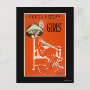 Clyde Fitchs största komedi, "Flickor" Teater 2 Vykort
