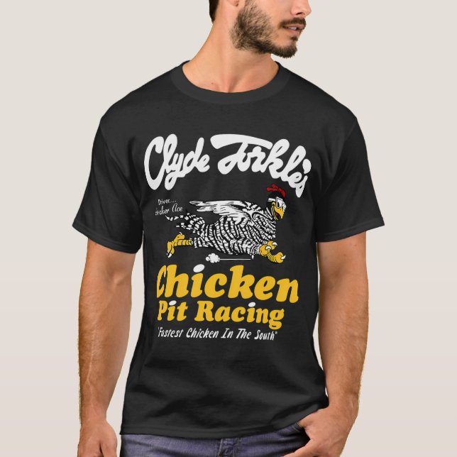 Clyde Forkle's Chicken Pit Racing - Stoker Ace Bur T Shirt (Framsida)