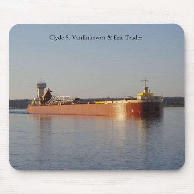 Clyde S. VanEnkevort & Erie Trader mousepad Musmatta (Framsidan)