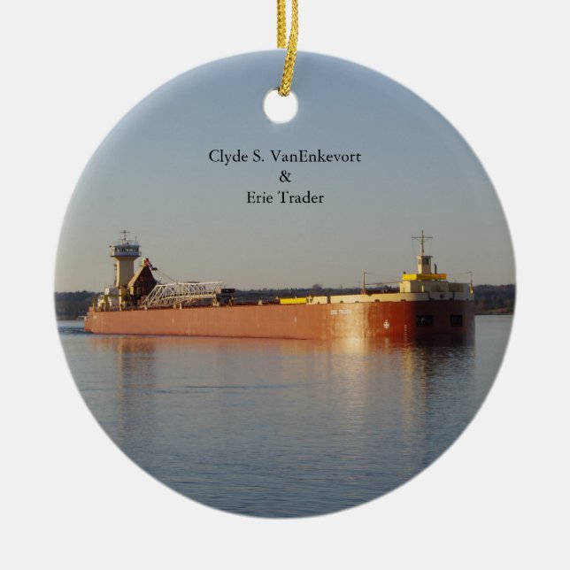 Clyde S. VanEnkevort & Erie Trader ornament (Framsidan)