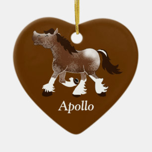 CLYDESDALE Draft Horse Anpassningsbar Ornament