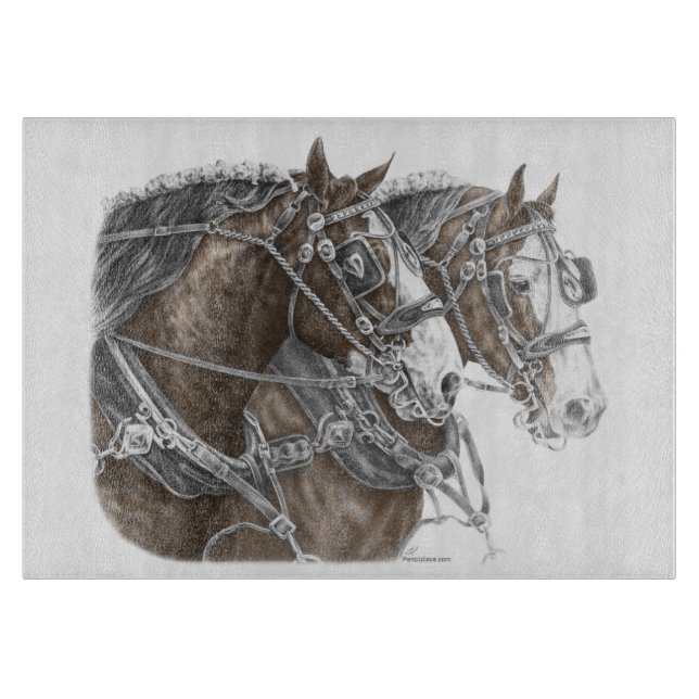 Clydesdale Draft Horse Team (Framsidan)