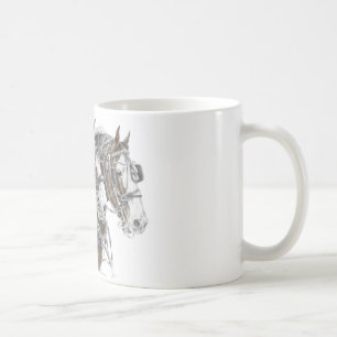 Clydesdale Draft Horse Team Kaffemugg