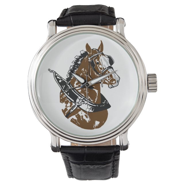 Clydesdale Draft Horse Watch Armbandsur (Framsida)