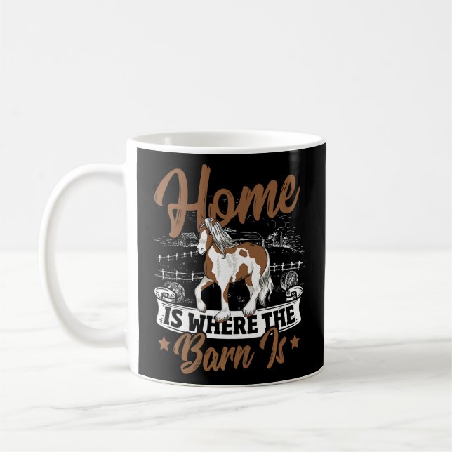 Clydesdale for Fläkt of Giant Feet Horse Kaffemugg (Vänster)