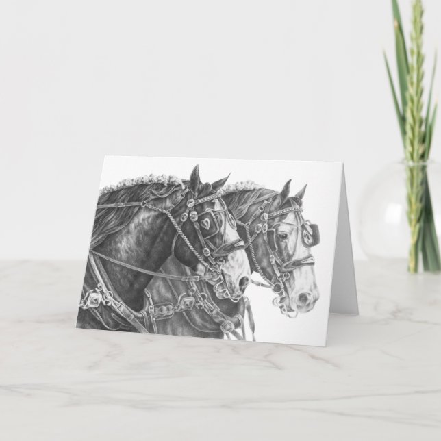 Clydesdale formulerar hästteckningen vid den Kelli Kort (Framsida)