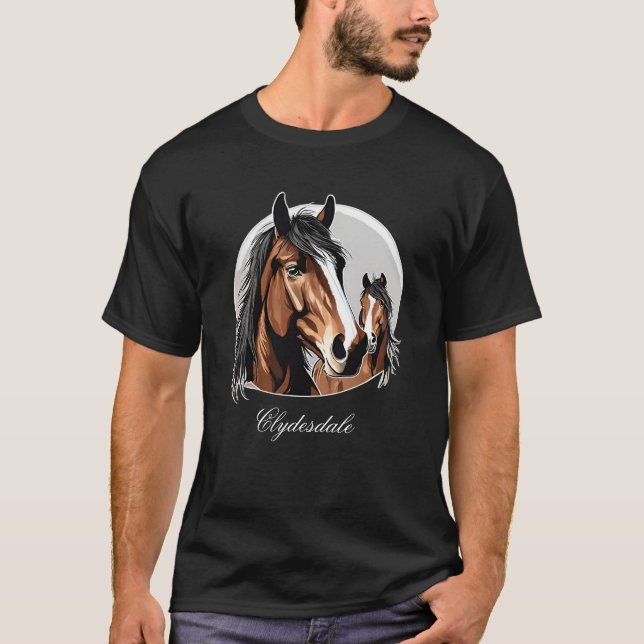 Clydesdale Horse T-Shirt (Framsida)