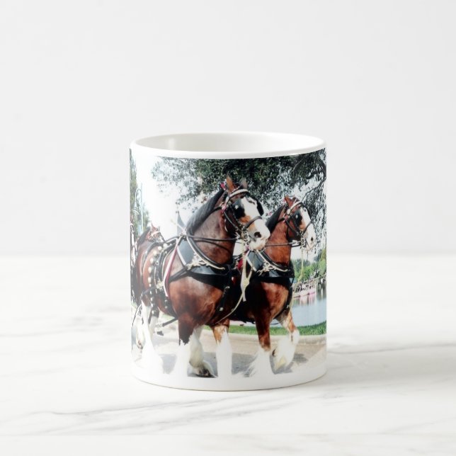 Clydesdale Horses Kaffemugg (Center)