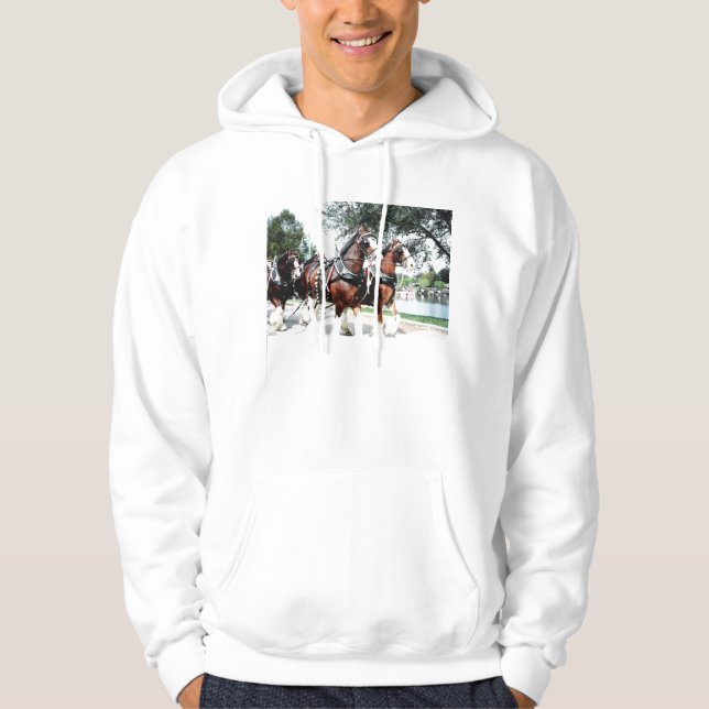 Clydesdale Horses Sweatshirt (Framsida)
