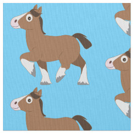 Clydesdale i tecknad tyg