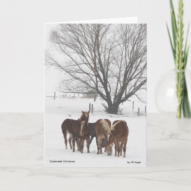 Clydesdale jul kort (Framsida)