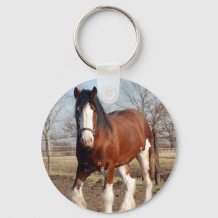 Clydesdale keychain nyckelring