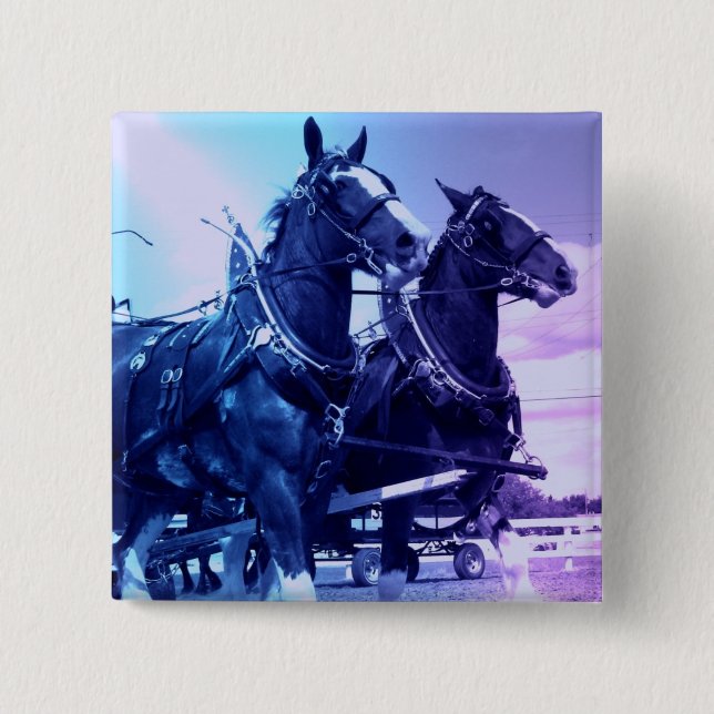 Clydesdale klämmer fast knapp (Framsida)