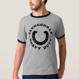 Clydesdale MTB "tung" logotyputslagsplats T-shirt
