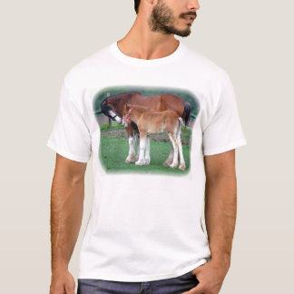 Clydesdale och colt t-shirt