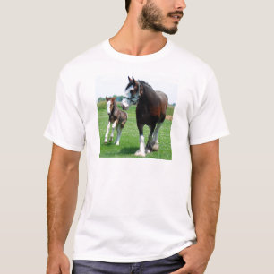 Clydesdale och ungsto t-shirt