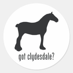 Clydesdale Runt Klistermärke