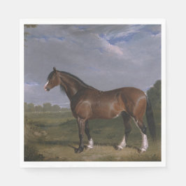 Clydesdale Stallion (Thoroughborn Horse) (djur) Pappersservett