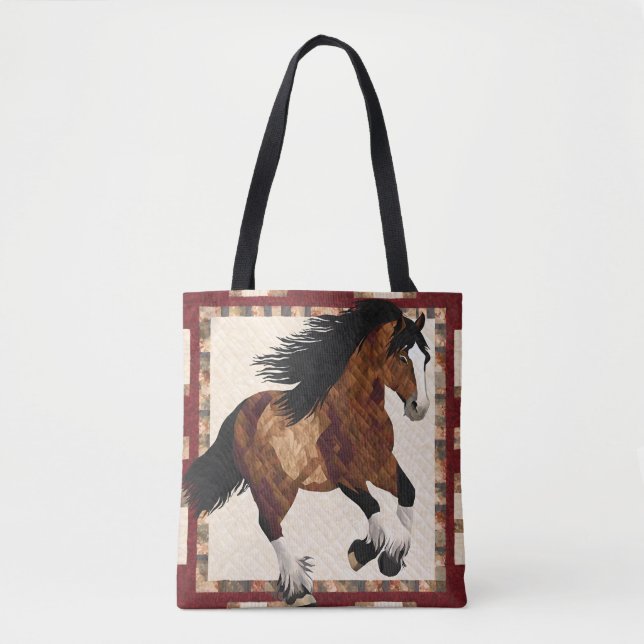 Clydesdale Tote Bag Tygkasse (Framsida)