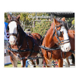 Clydesdales och andra tunga hästraser 2027 kalender