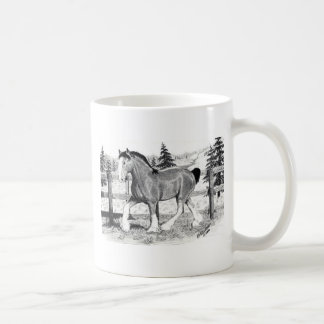 Clyesdale i fältmugg kaffemugg