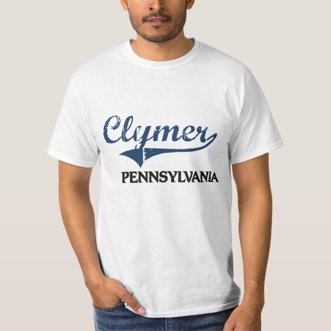 Clymer Pennsylvania stadsklassiker Tee Shirt (Framsida)