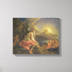 Clytie omformade in i en solros, 1688 (olja på canvastryck