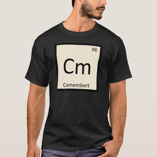 Cm - Camembert Cheese Chemistry Periodic Bord Tröja (Framsida)