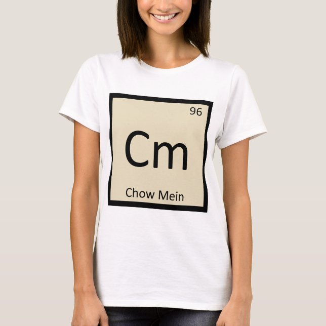 Cm - Chow Mein Kinesisk kemi periodiska systemet Tröja (Framsida)