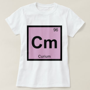 Cm - Curium kemi periodiska systemet symbol Tee