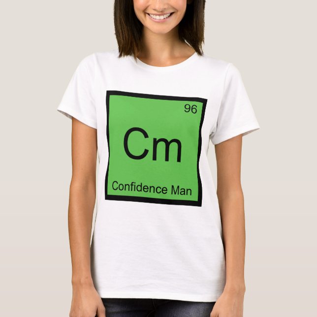 Cm - Konfidensman Kemiskt Elementsymbol T-shirt (Framsida)
