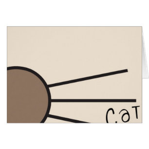 CM Whiskers Logotyp Hälsningskort