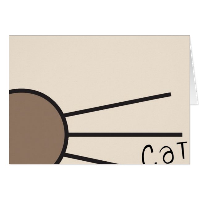 CM Whiskers Logotyp Hälsningskort (Framsidan Horizontal)