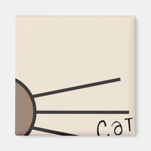 CM Whiskers Logotyp Magnet (Framsidan)