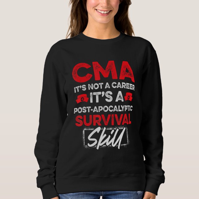Cma Auktoriserad Medical Assistant Practice Life A T Shirt (Framsida)