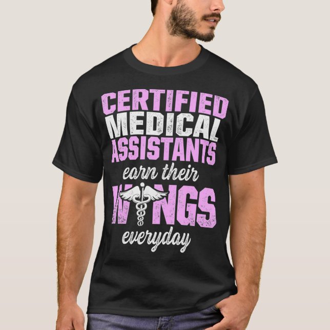 CMA Auktoriserad Medicinsk assistent vid bemanning T Shirt (Framsida)