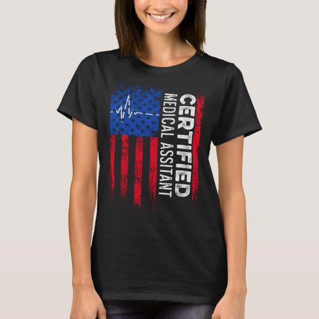 CMA-Auktoriseradens läkarassistent T Shirt (Framsida)