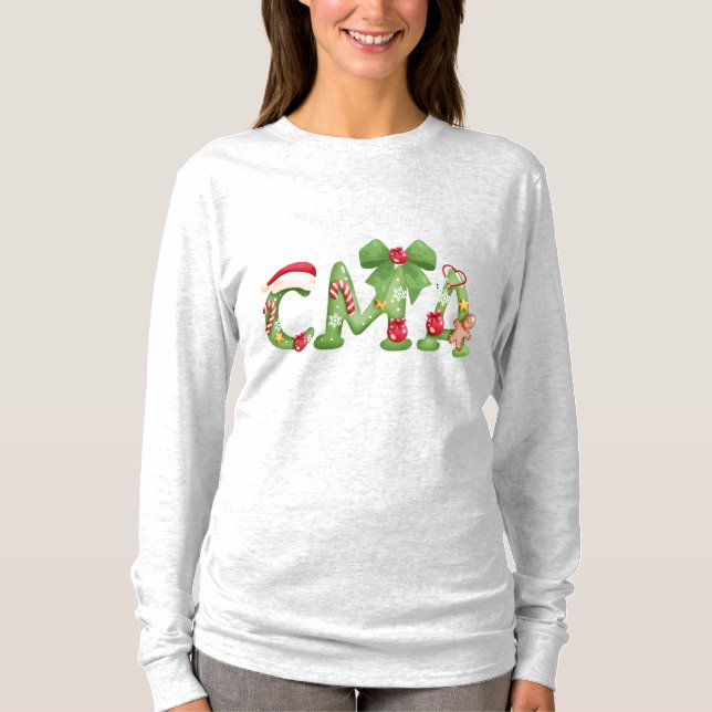 CMA jultröja | Certifierad medicinsk assistent T Shirt (Framsida)