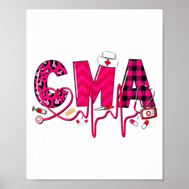 Cma Medical Istant Valentines Day Nursing Valen  Poster (Framsidan)