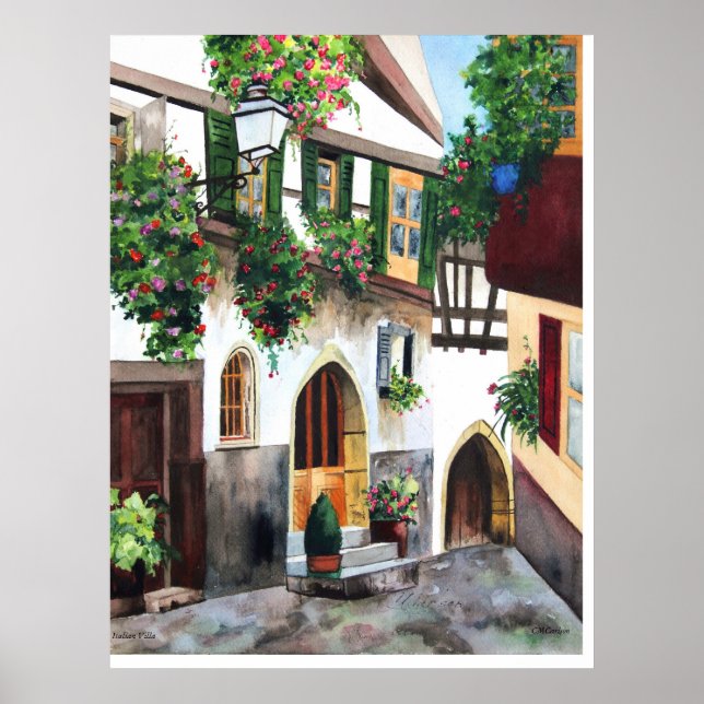 CMCarlson Italienska Villa Poster (Framsidan)