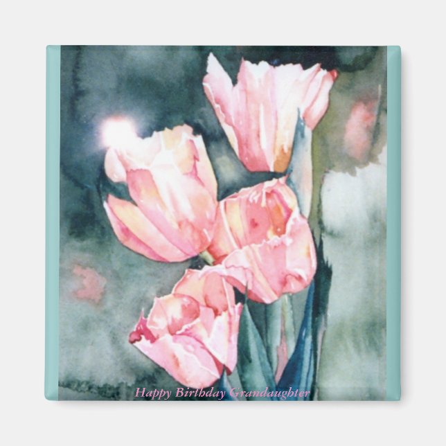 CMCarlsonPink Tulips Magnet (Framsidan)