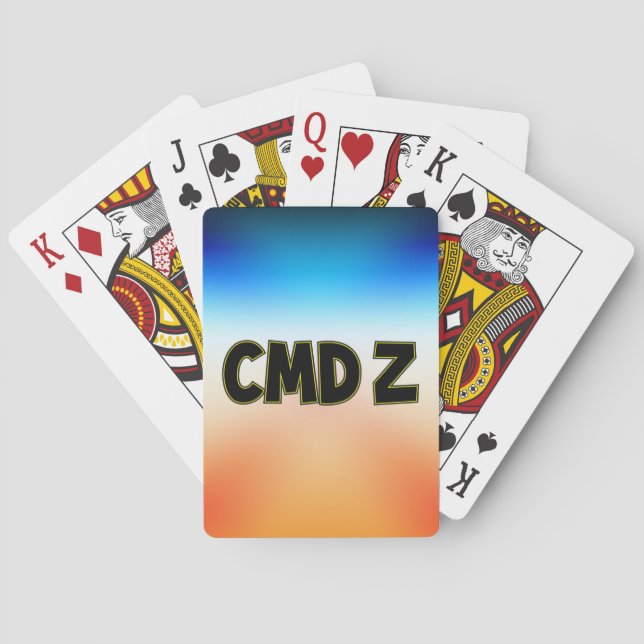 CMD Z-uppspelningskort Casinokort (Baksidan)