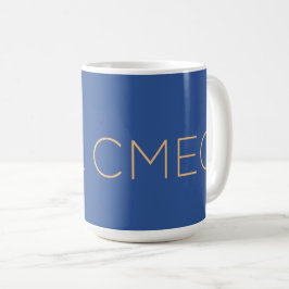 CMEC Coffee Mugg - 15-oz, Program 9, blue w/peach