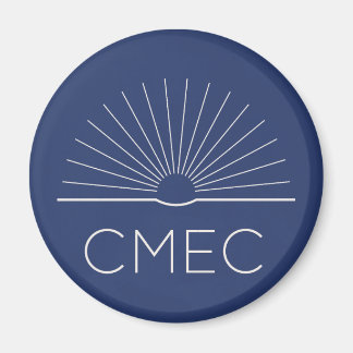 CMEC Fridge Magnet - flottan med vit logotyp