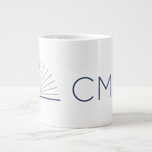 CMEC Jumbo Coffee Mugg - 20 oz, vit med flotta