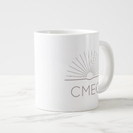 CMEC Jumbo Coffee Mugg-20 oz, vit med grått Mugg
