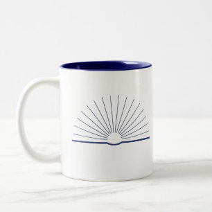CMEC Two-Toned Mugg - marinens logotyp och insida