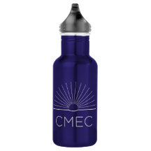 CMEC-Vattenflaska - 18 oz, blått med vit logotyp